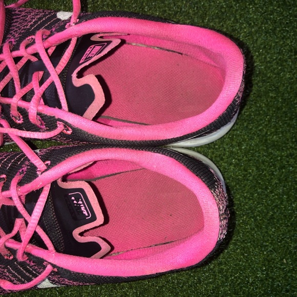 Nike Flex Fury Black Pink Athletic Running Shoes Size 6.5Y Women’s 8 - Picture 8 of 9